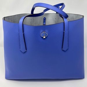 Kate Spade New York Molly Large Tote, Leather Blue
